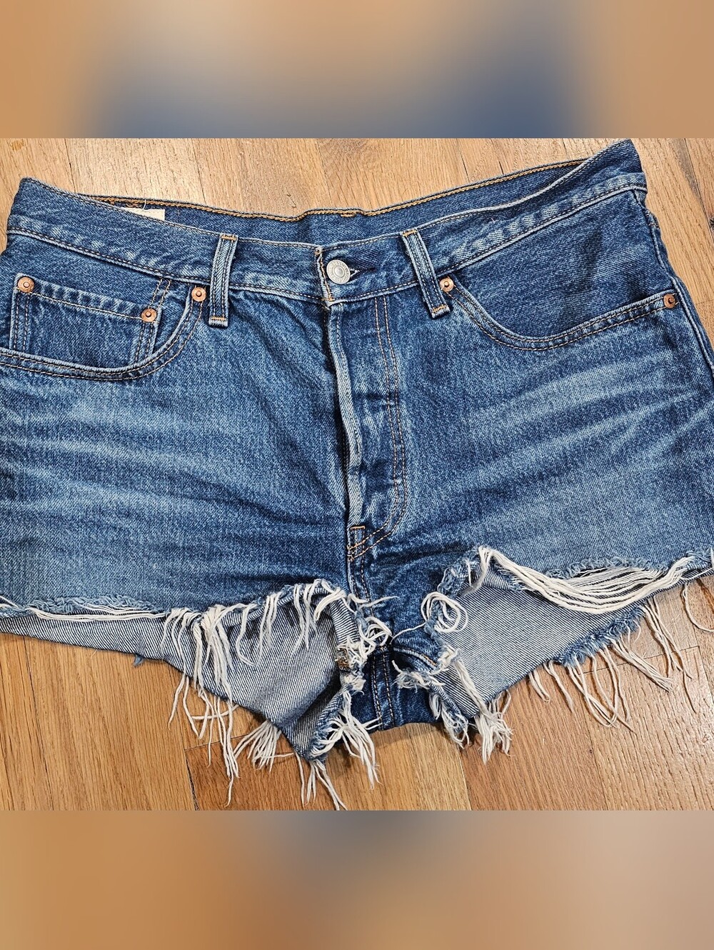 Levi's 501 cutoff denim shorts, size W30